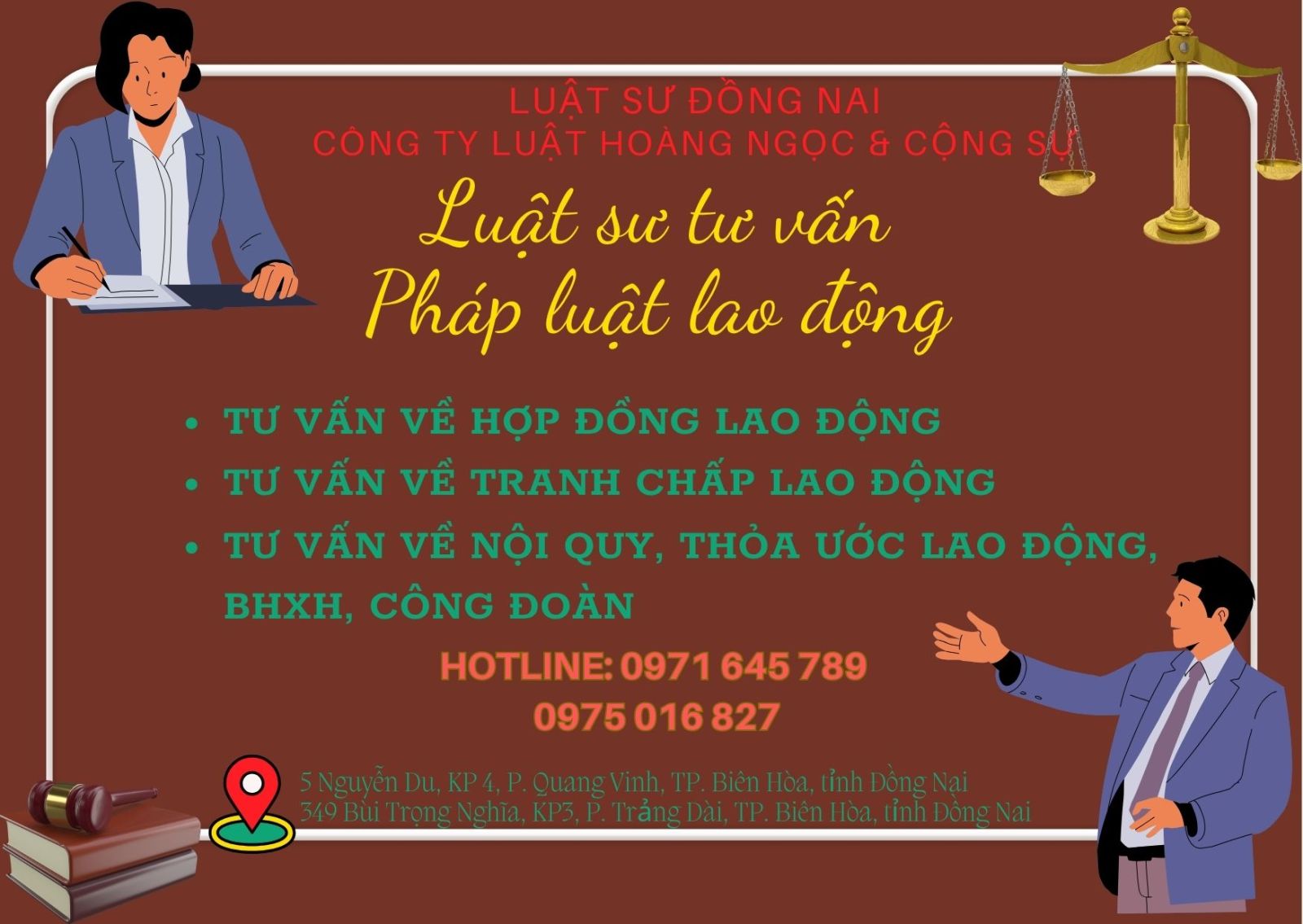 Luật sư tư vấn pháp luật về lao động tại Đồng Nai